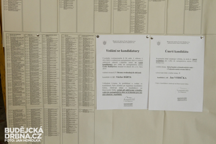 Komunální volby 2014 v Českých Budějovicích - Štítného ulice