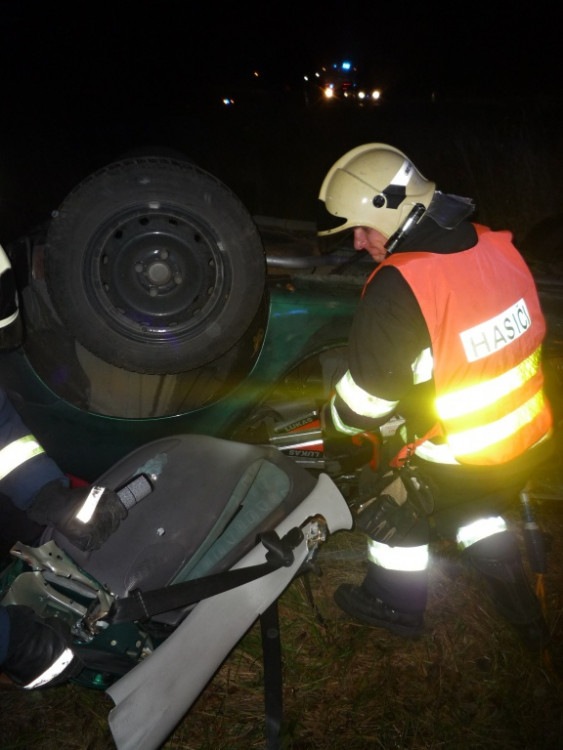 Tragická nehoda u Českého Dubu. Foto: HZS LK