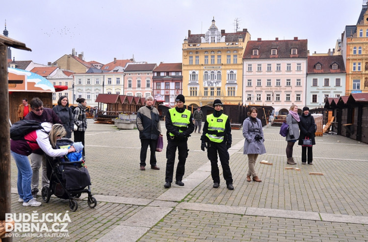 Budějcké náměstí už zdobí vánoční strom