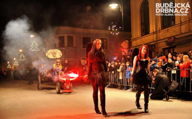 Krampus show Kaplice 2014