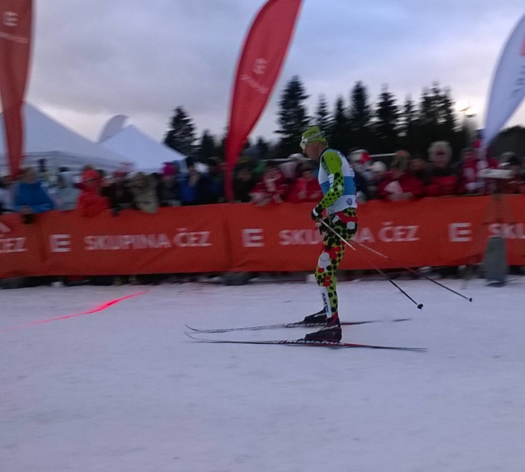 Standa Řezáč v cíli, dojel na 7. místě.