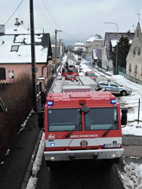 Požár ve Volgogradské ulici. Foto: HZS LK