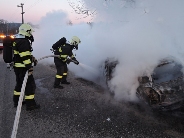 Nehoda u Turnova. Foto: HZS LK