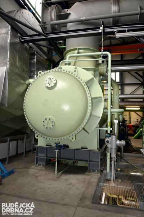 Část systému turbíny