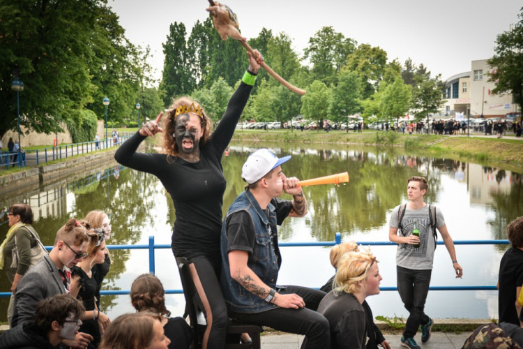 Průvod Budějovického Majálesu 2015. Foto: Dominik Svoboda