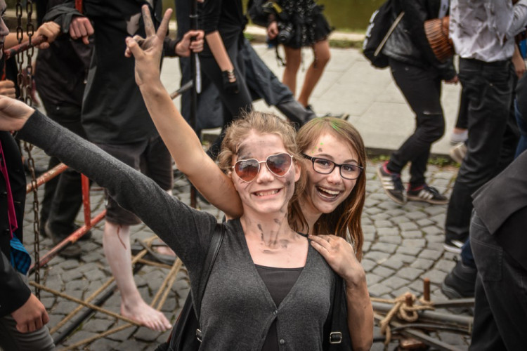 Průvod Budějovického Majálesu 2015. Foto: Dominik Svoboda