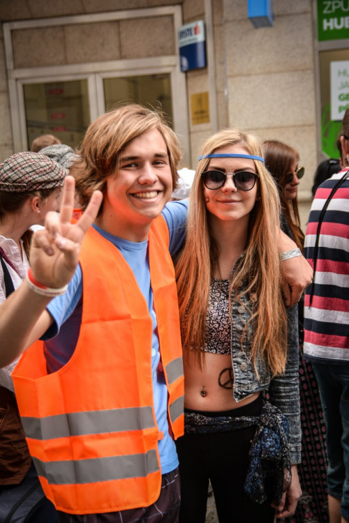 Průvod Budějovického Majálesu 2015. Foto: Dominik Svoboda