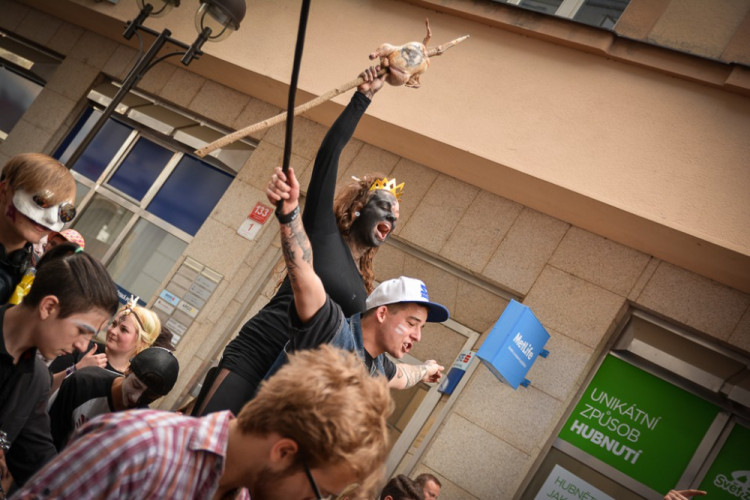 Průvod Budějovického Majálesu 2015. Foto: Dominik Svoboda