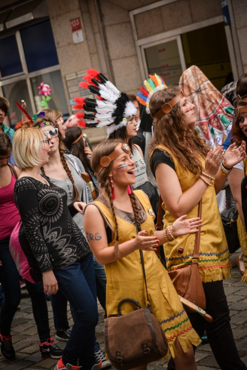 Průvod Budějovického Majálesu 2015. Foto: Dominik Svoboda