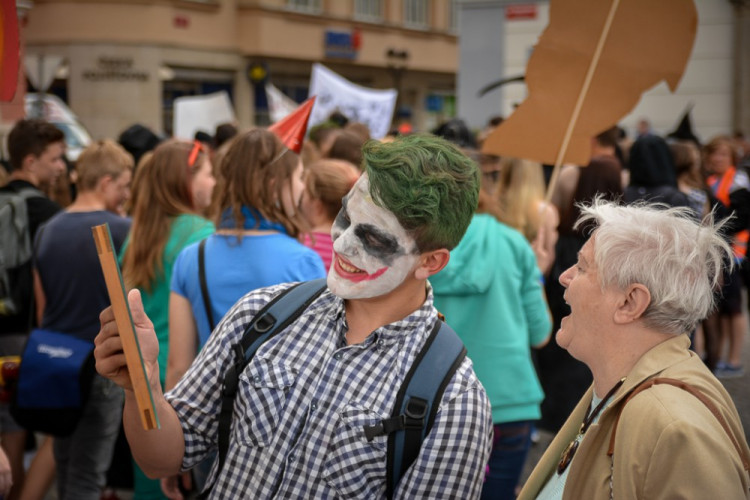 Průvod Budějovického Majálesu 2015. Foto: Dominik Svoboda