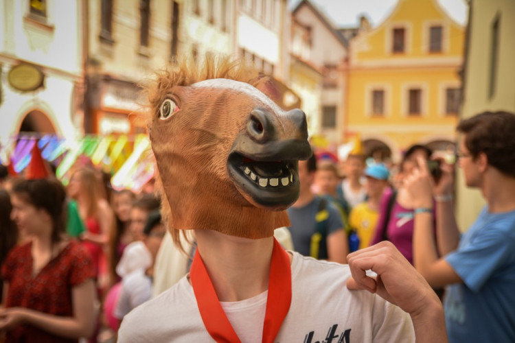 Průvod Budějovického Majálesu 2015. Foto: Dominik Svoboda