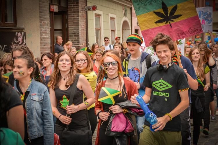 Průvod Budějovického Majálesu 2015. Foto: Dominik Svoboda