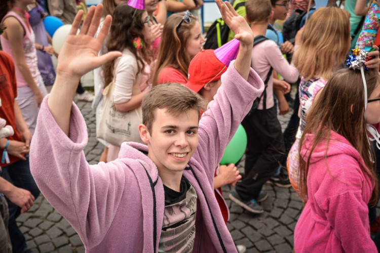 Průvod Budějovického Majálesu 2015. Foto: Dominik Svoboda