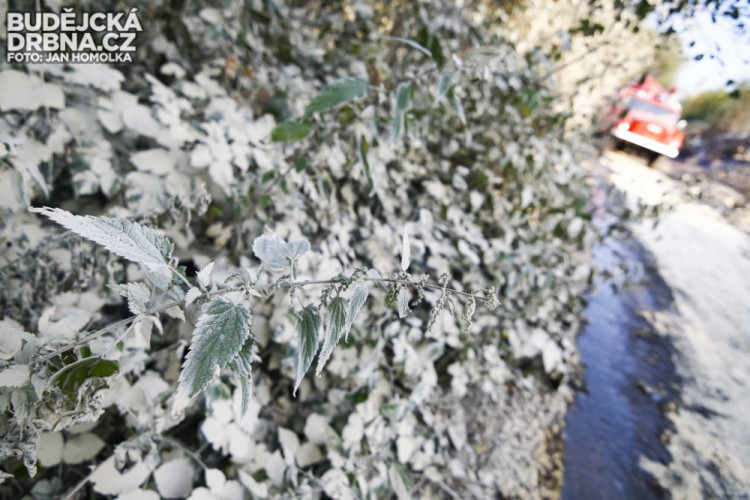 Požár nelegální skládky v Budějcích