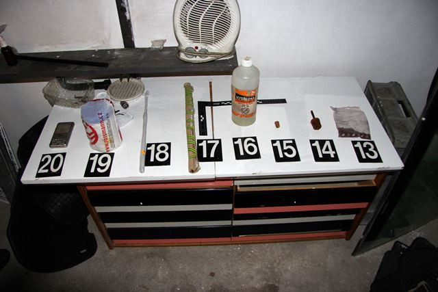 Policie rozkryla další gang výrobců a distributorů pervitinu