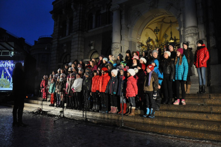 Rozsvícení vánočního stromku v Liberci