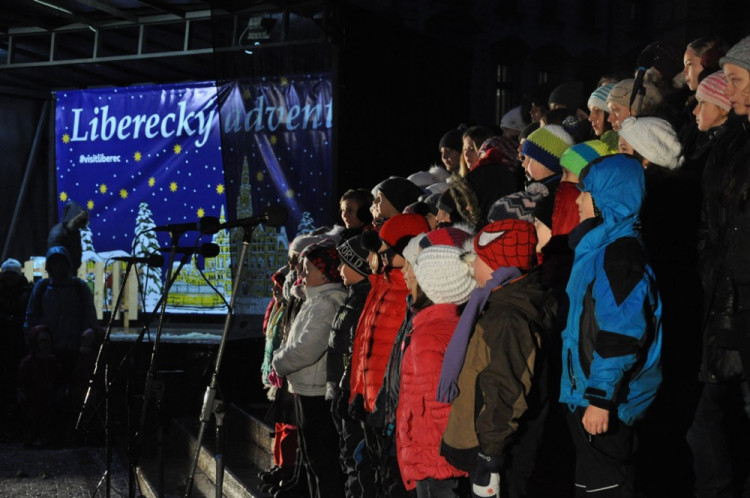 Rozsvícení vánočního stromku v Liberci