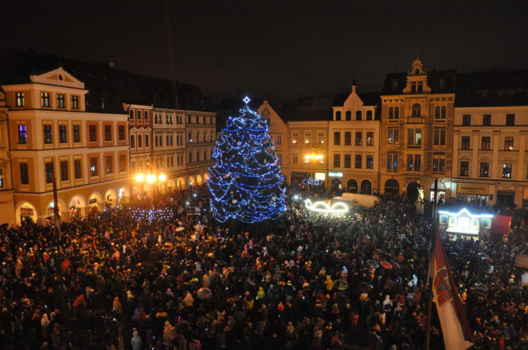 Rozsvícení vánočního stromku v Liberci