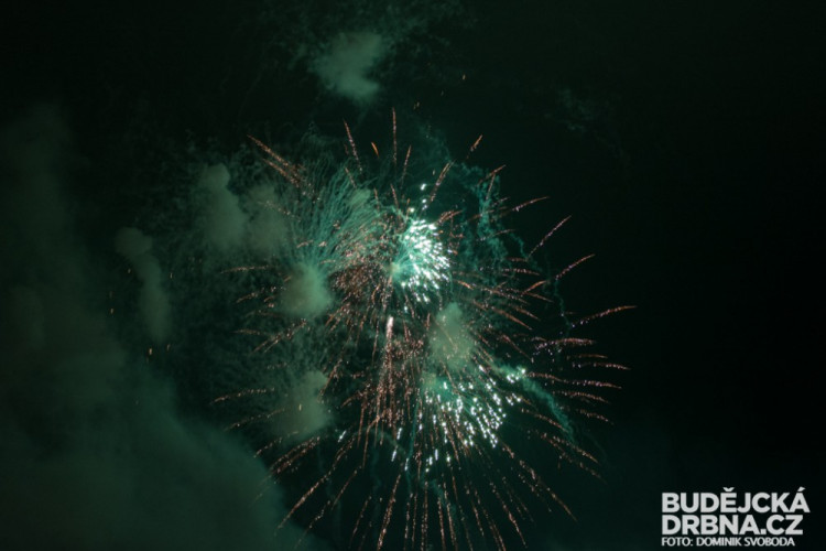 Novoroční ohňostroj v Protivíně