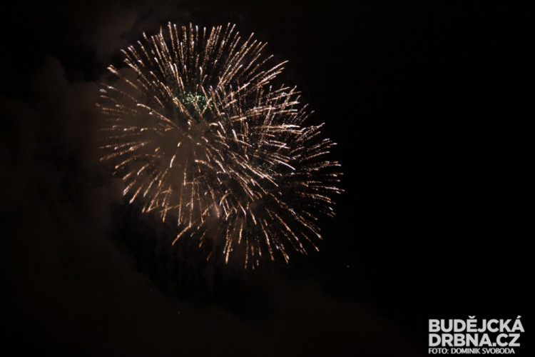 Novoroční ohňostroj v Protivíně
