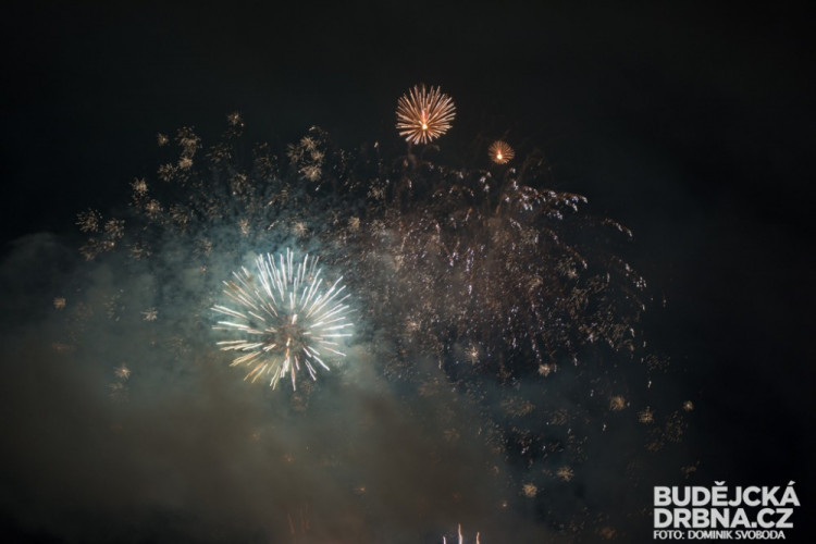 Novoroční ohňostroj v Protivíně