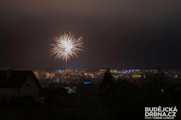 Novoroční ohňostroj v Protivíně