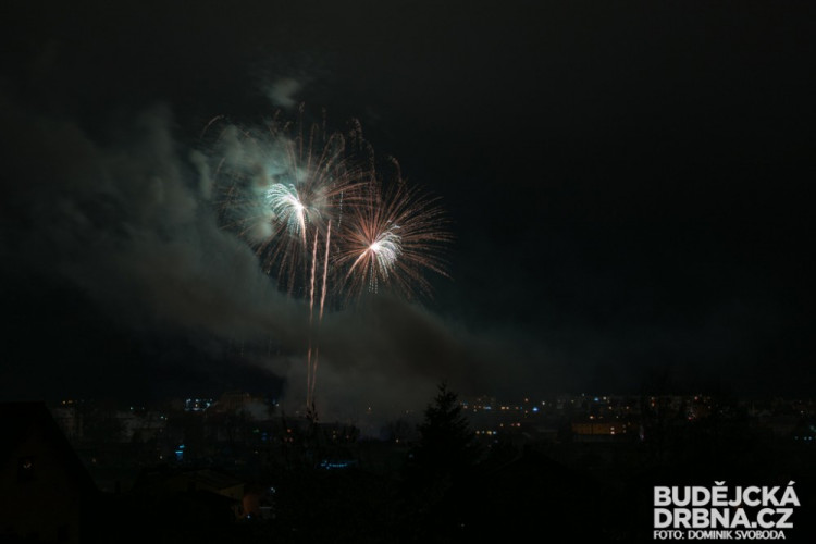 Novoroční ohňostroj v Protivíně
