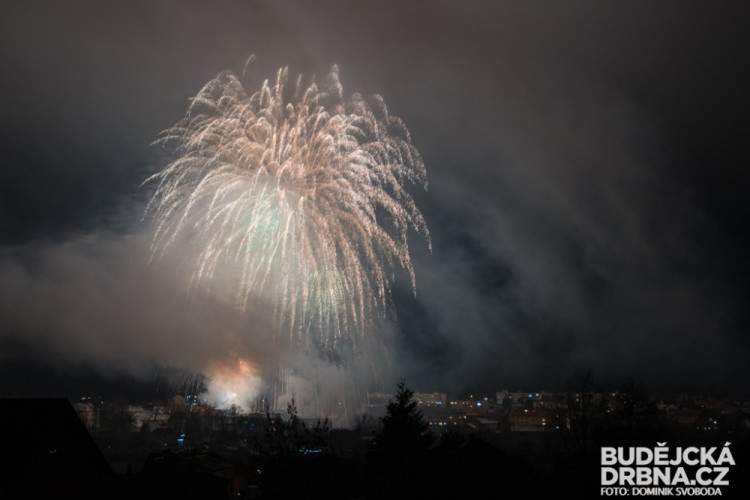 Novoroční ohňostroj v Protivíně