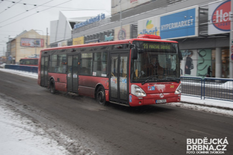 Zasněžené České Budějovice
