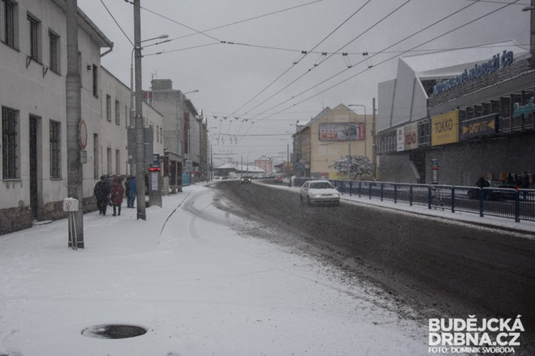 Zasněžené České Budějovice