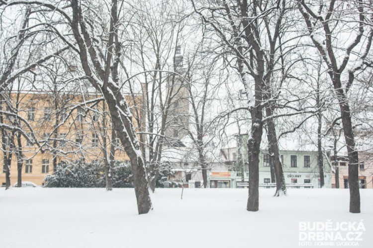 Zasněžené České Budějovice