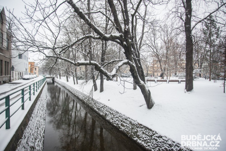 Zasněžené České Budějovice