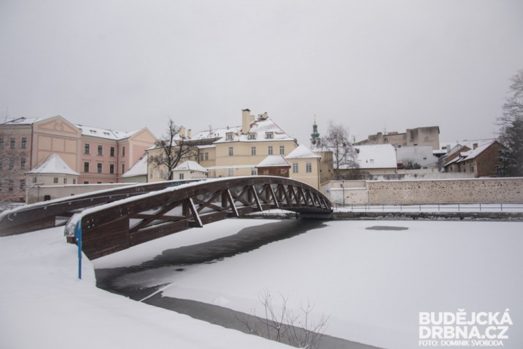 Zasněžené České Budějovice