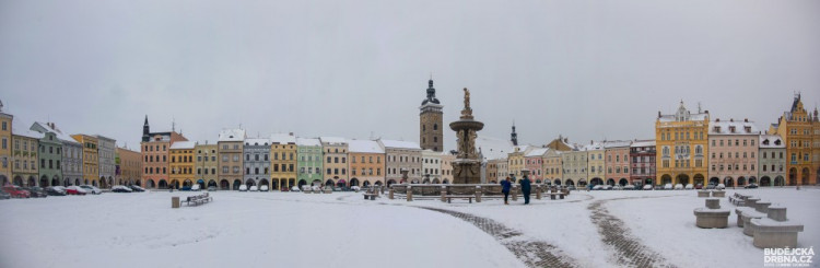 Zasněžené České Budějovice
