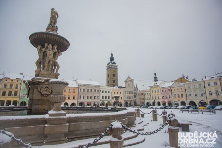 Zasněžené České Budějovice