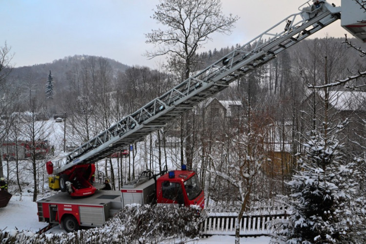 Požár rodinného domu na Fojtce
