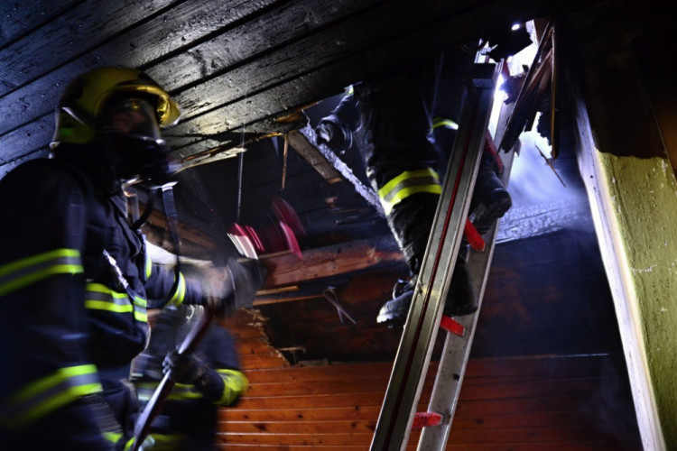 Požár rodinného domu na Fojtce