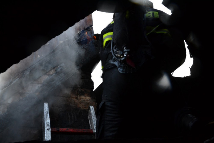 Požár rodinného domu na Fojtce