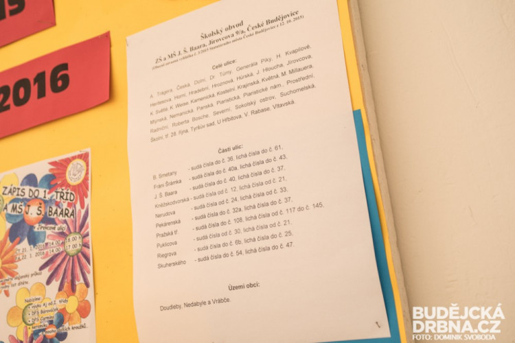 Zápisy do prvních tříd 2016