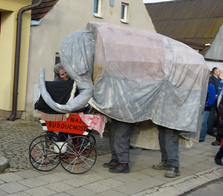 Dolní Cerekví na Jihlavsku prošel masopustní průvod