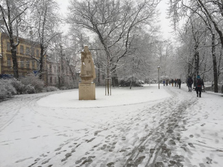 Jaro se blíží, ale zima ještě ukazuje svou sílu. Foto: Petr Vajrauch