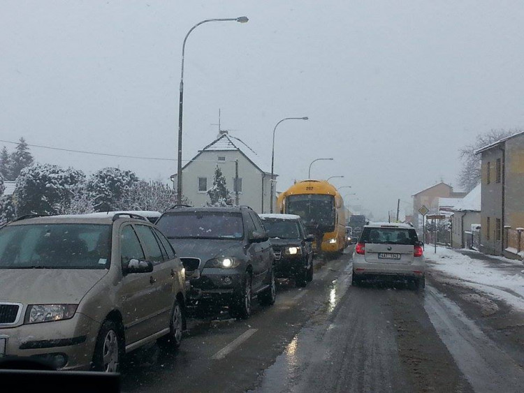 Objízdná trasa Kamenný Újezd