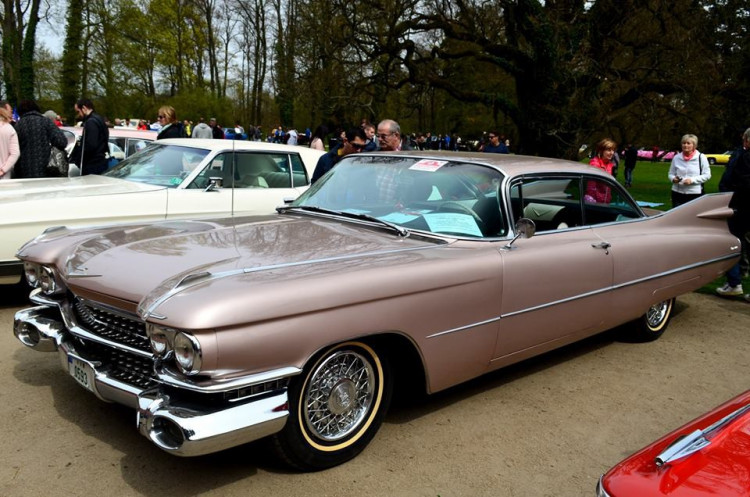 Setkání amerických automobilových veteránů na Sychrově