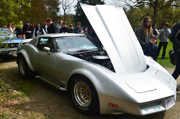 Setkání amerických automobilových veteránů na Sychrově