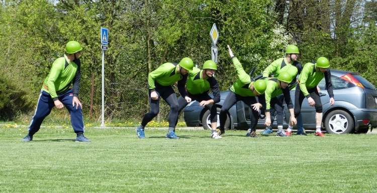 Dobrovolní hasiči - okrsková soutěž v Batelově, 7.5.2016