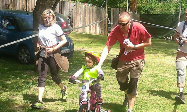 Doprovodný závod dětí na Heulose