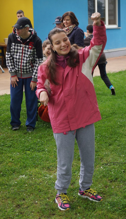 Hráči Dynama na návštěvě v centru Bazalka 2016