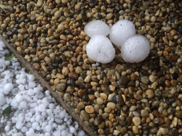 Krupobití v jižních Čechách