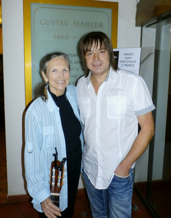 Rattlesnake Annie s Pavlem Kujalem při návštěvě na Vysočině