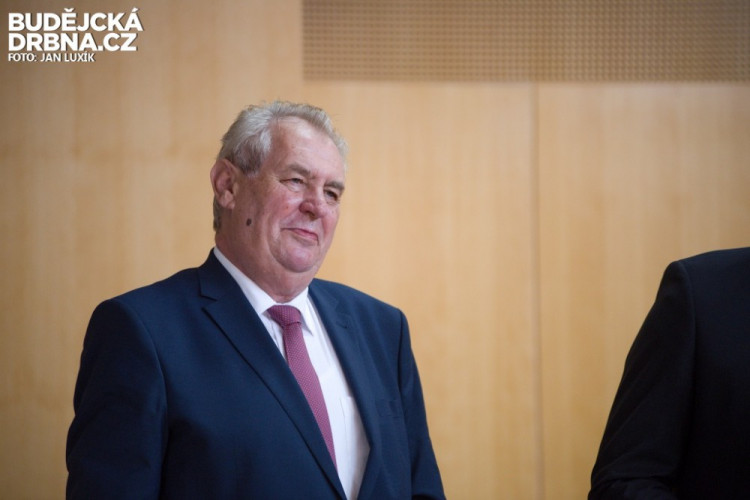 Prezident Miloš Zeman na návštěvě Jihočeského kraje 2016